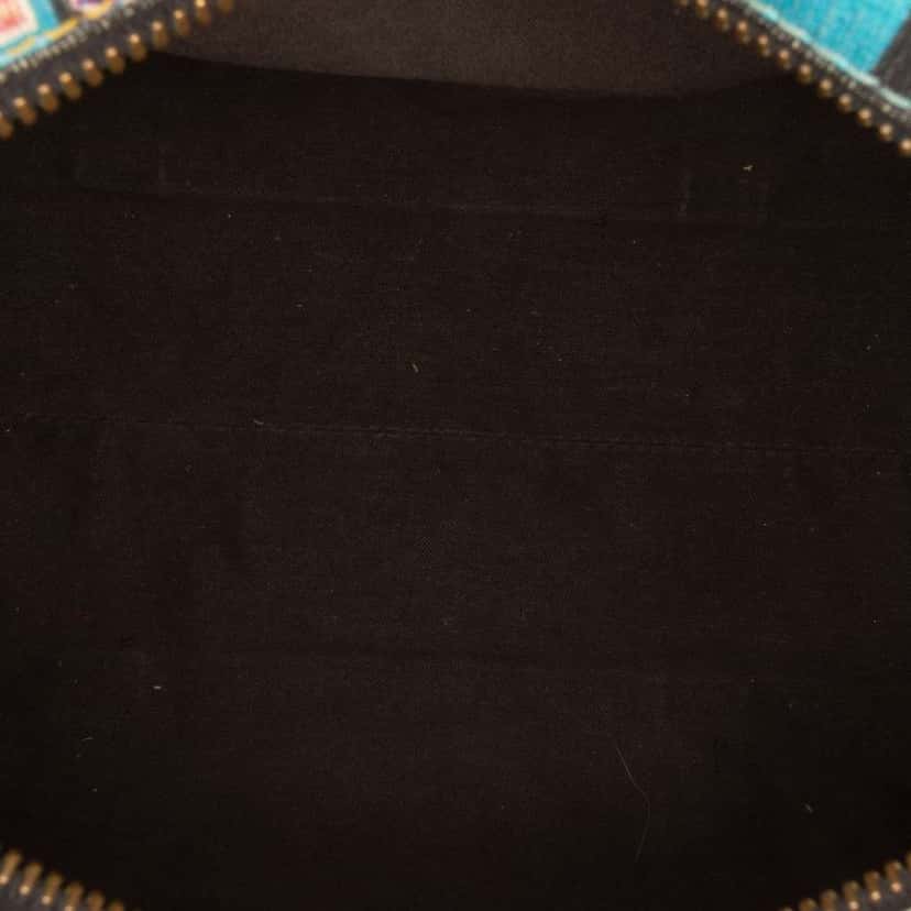 Fendi Multicolor Zucca Spalmati Forever Boston Bag Black Canvas Good condition - Model View