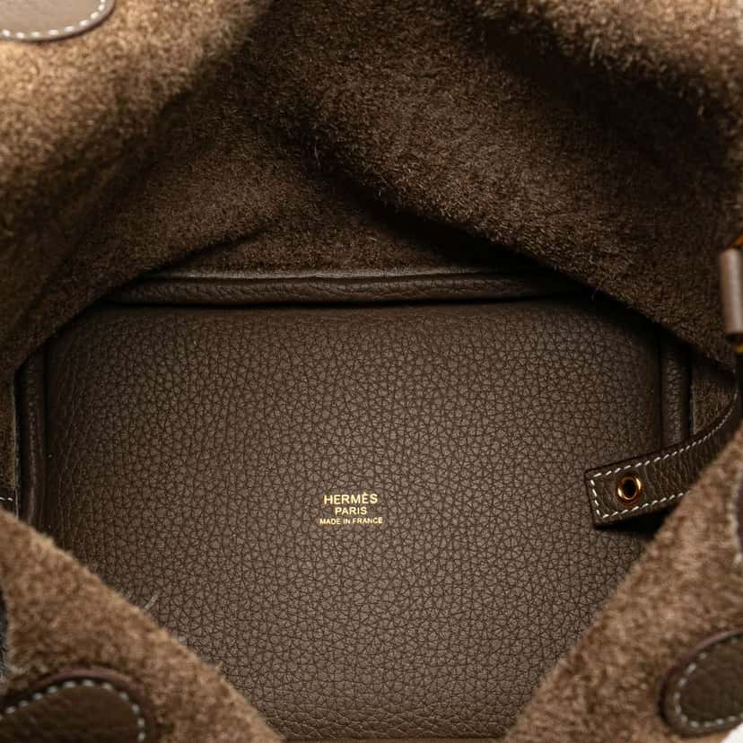 Hermès Clemence Picotin Lock 18 Brown Leather Good condition - Model View