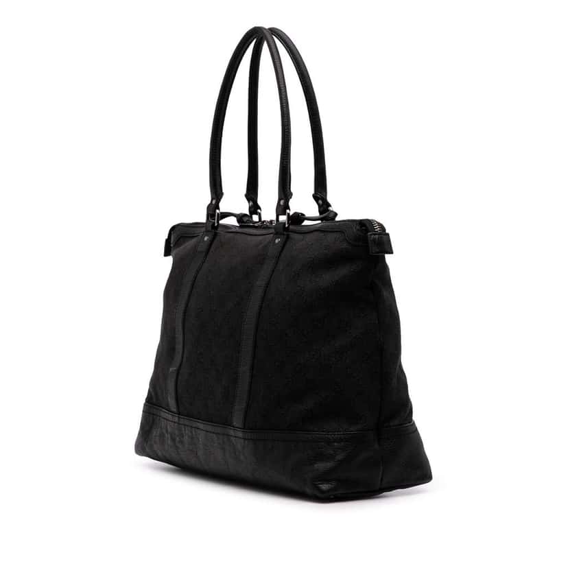 Gucci GG Denim Tote Black Denim Good condition - Back View