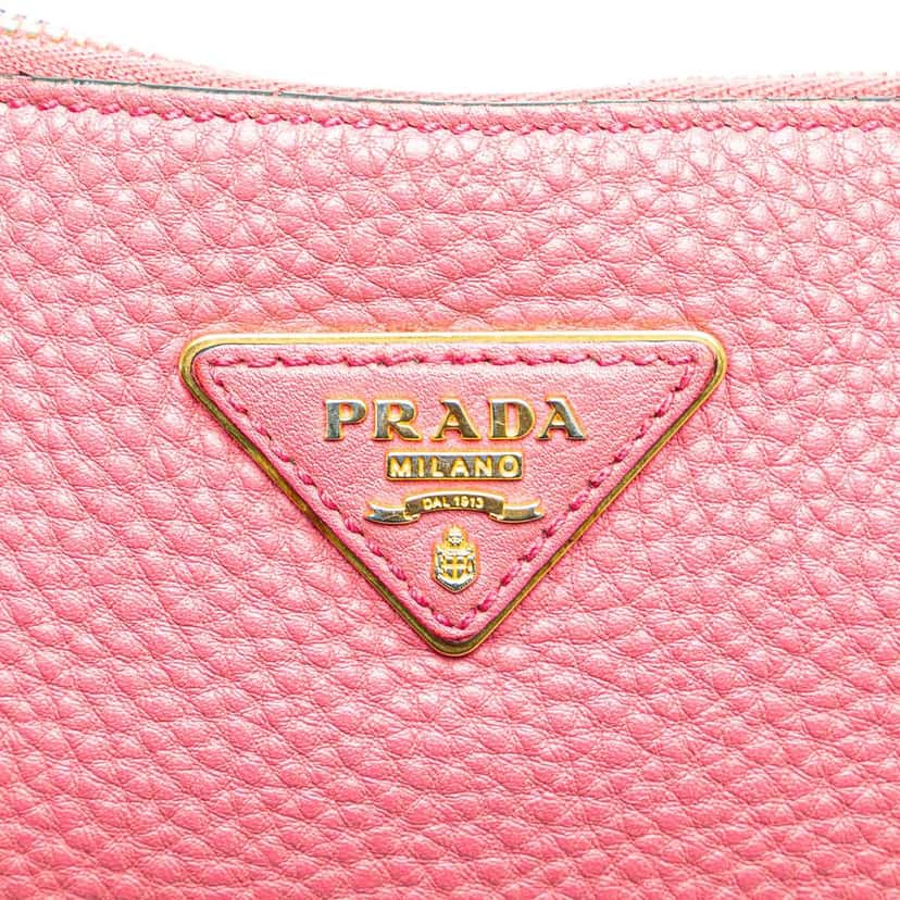 Prada Vitello Daino Crossbody Pink Leather Good condition - Box View