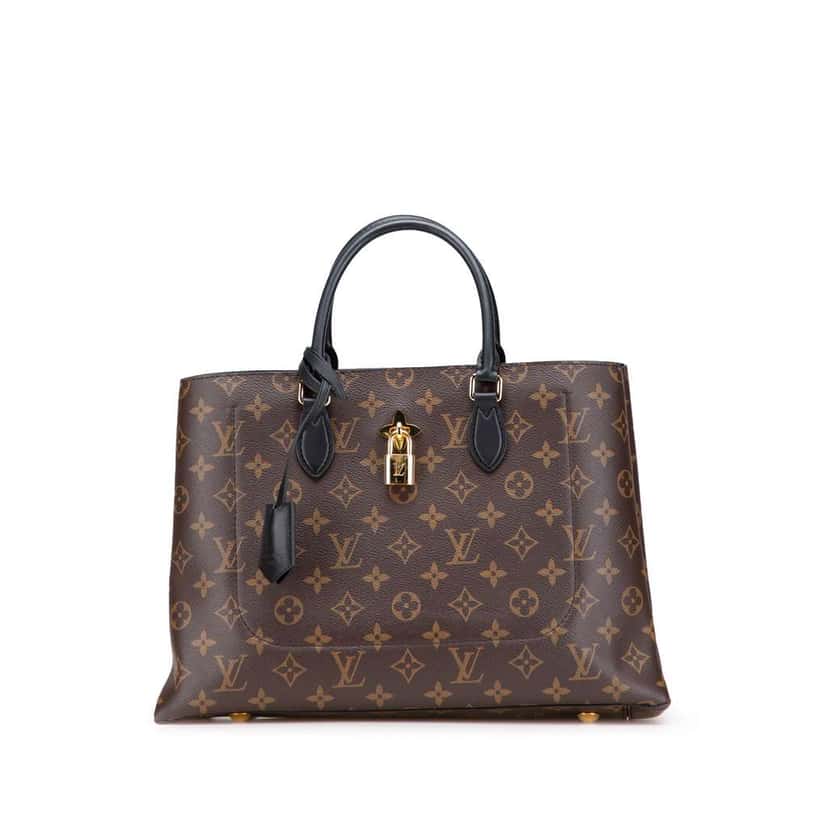 Louis Vuitton Monogram Flower Tote Brown Canvas Good condition - Front View