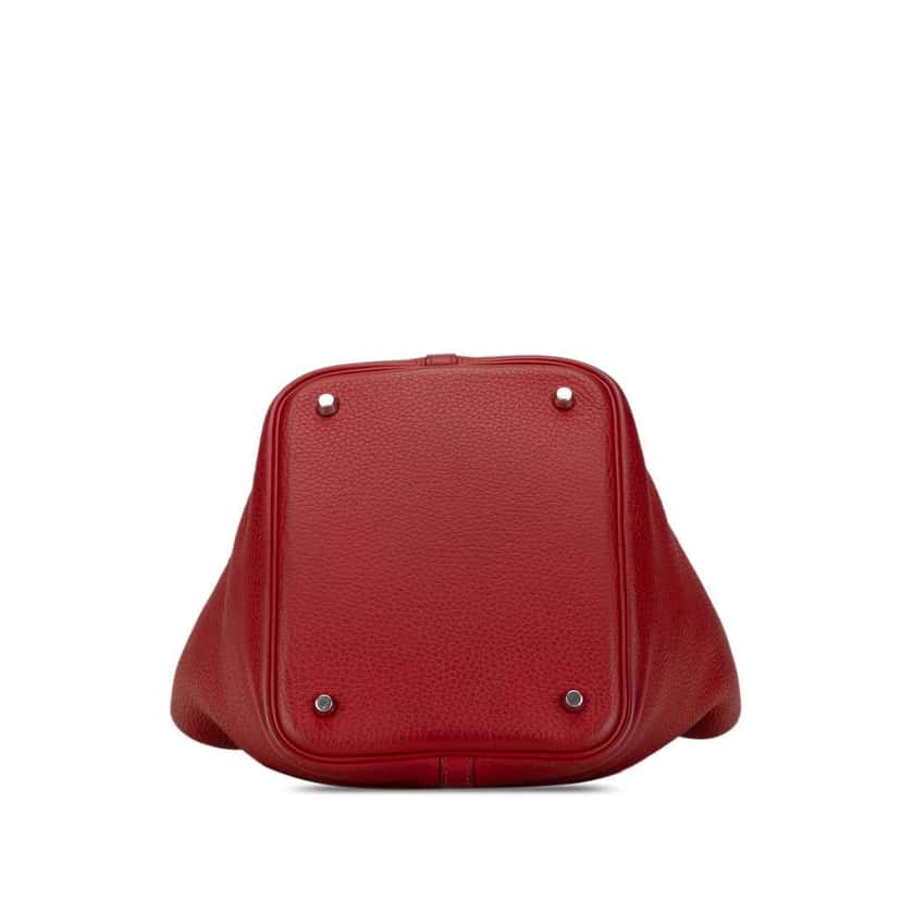 Hermès Clemence Picotin Lock 22 Red Leather Good condition - Inside View