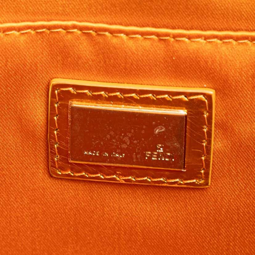 Fendi Zucchino Canvas Pochette Brown Canvas Good condition - Box View