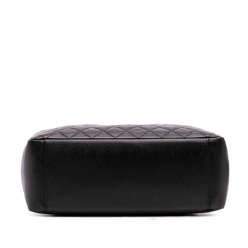 Chanel Caviar Grand Shopping Tote Black Leather Good condition - Inside View