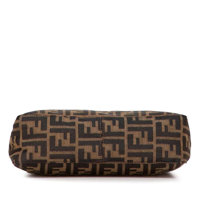 Fendi Zucca Canvas Shoulder Bag Brown Canvas Good condition - Inside View