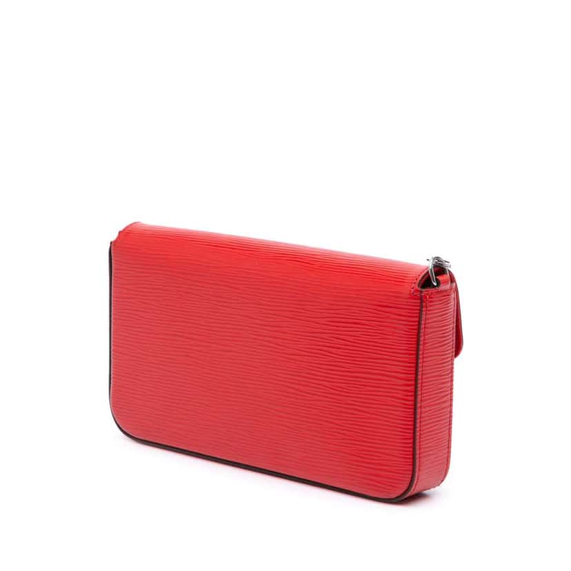 Louis Vuitton Epi Pochette Felicie Red Leather Good condition - Back View