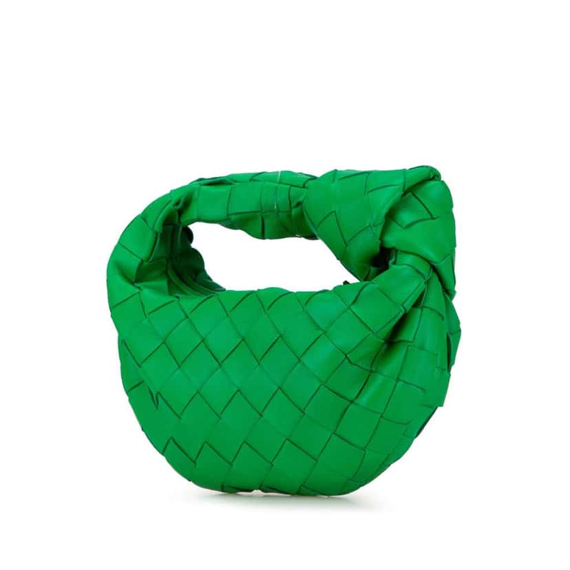 Bottega Veneta Candy Nappa Intrecciato Jodie Green Leather Very good condition - Back View