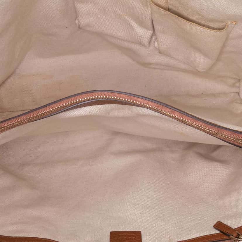 Gucci Medium GG Canvas Bella Tote Brown Canvas Good condition - Model View