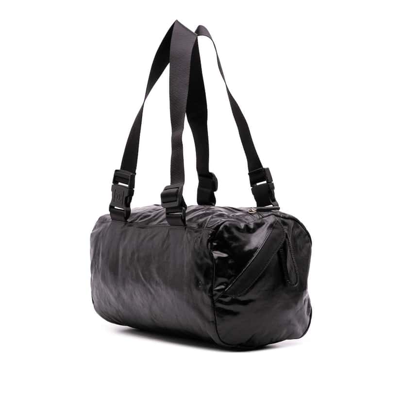 Chanel Sports Line Nylon Duffle Bag Black Good condition - Back View