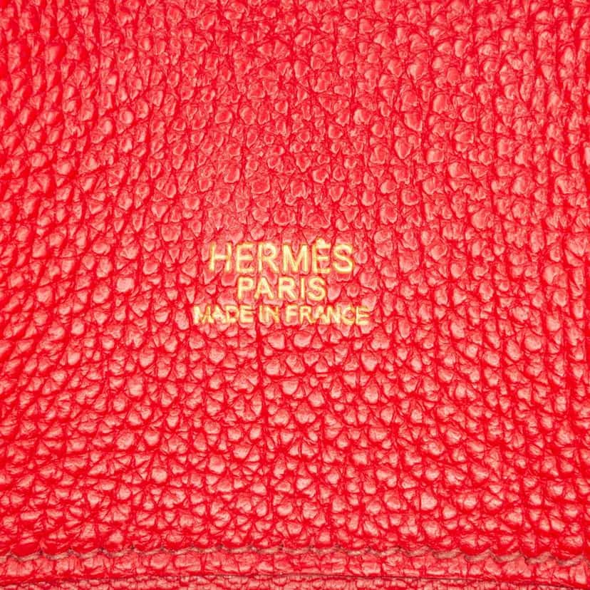 Hermès Clemence So Kelly 26 Red Leather Good condition - Box View