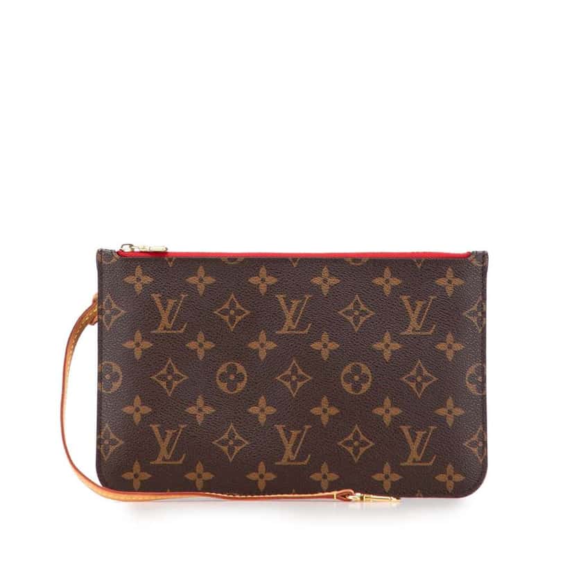 Louis Vuitton Monogram Neverfull Pouch Brown Good condition - Front View