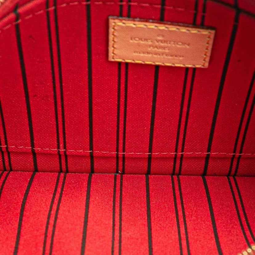 Louis Vuitton Monogram Neverfull Pouch Brown Good condition - Model View
