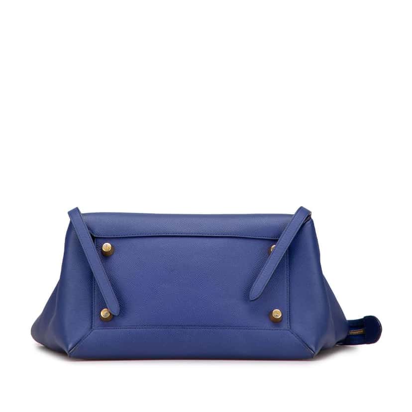 Celine Mini Leather Belt Bag Satchel Blue Leather Good condition - Inside View