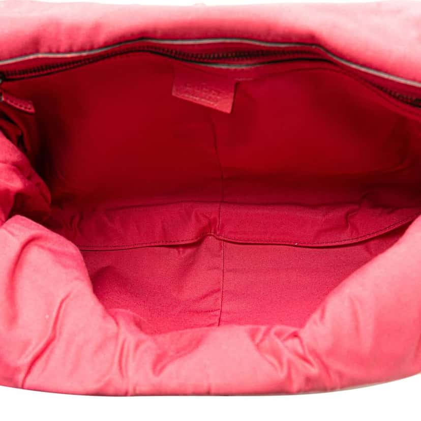 Gucci Leather Bamboo Studded Hobo Pink Leather Good condition - Model View