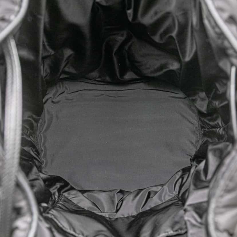 Saint Laurent Nylon Rive Gauche Drawstring Backpack Black Very good condition - Model View