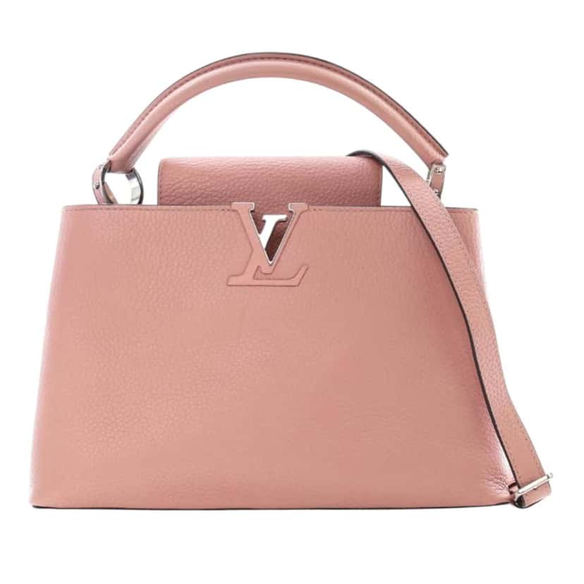Louis Vuitton Taurillon Capucines PM Pink Leather Good condition - Front View