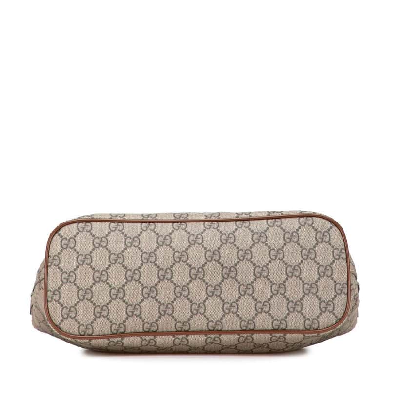 Gucci Small GG Supreme Satchel Brown Canvas Good condition - Inside View
