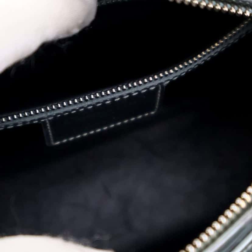 Dior Medium Metallic Patent Microcannage Lady Dior Silver Leather Good condition - Box View