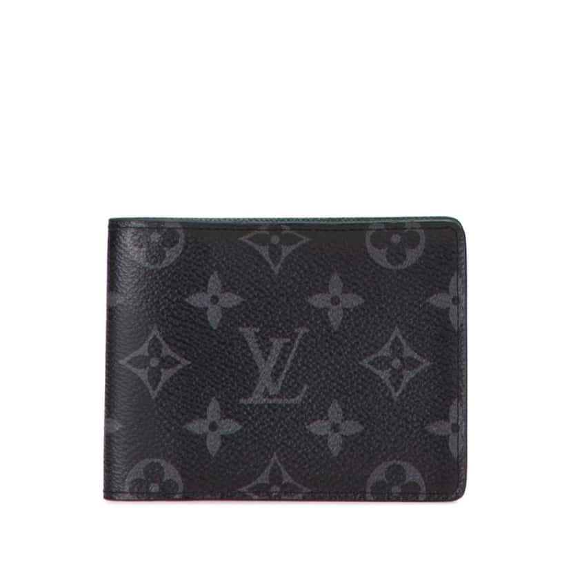 Louis Vuitton Monogram Eclipse Multiple Wallet Black Good condition - Front View