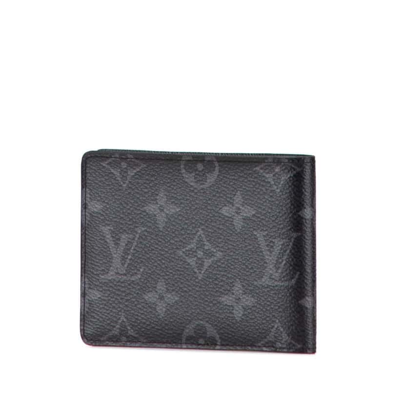 Louis Vuitton Monogram Eclipse Multiple Wallet Black Good condition - Back View