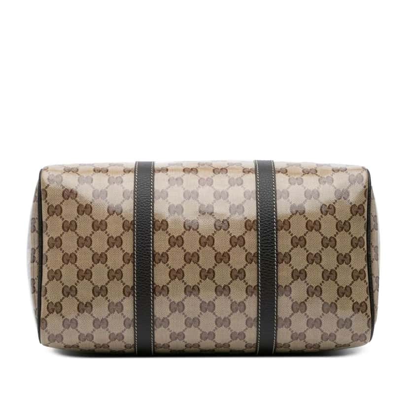 Gucci Medium GG Crystal Joy Boston Bag Brown Canvas Good condition - Inside View