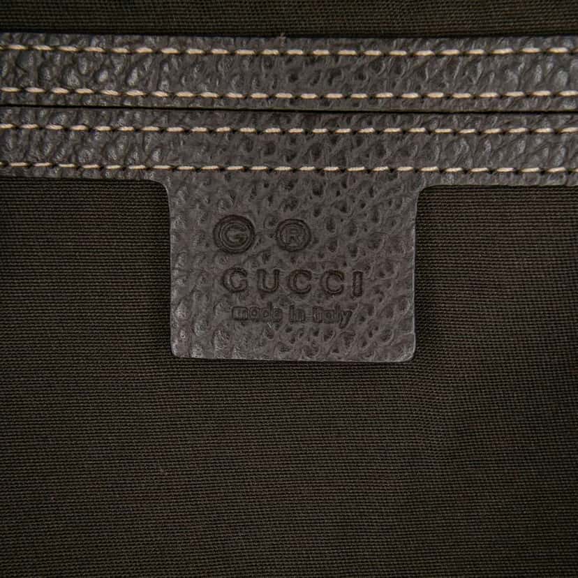 Gucci Medium GG Crystal Joy Boston Bag Brown Canvas Good condition - Box View
