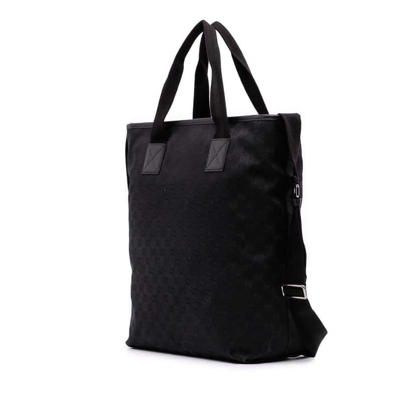 Gucci GG Canvas Tote Black Canvas Good condition - Back View