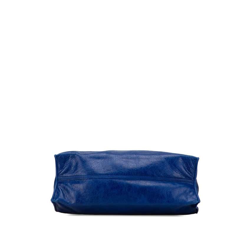 Valentino Leather Rockstud Turnlock Tote Blue Leather Good condition - Inside View