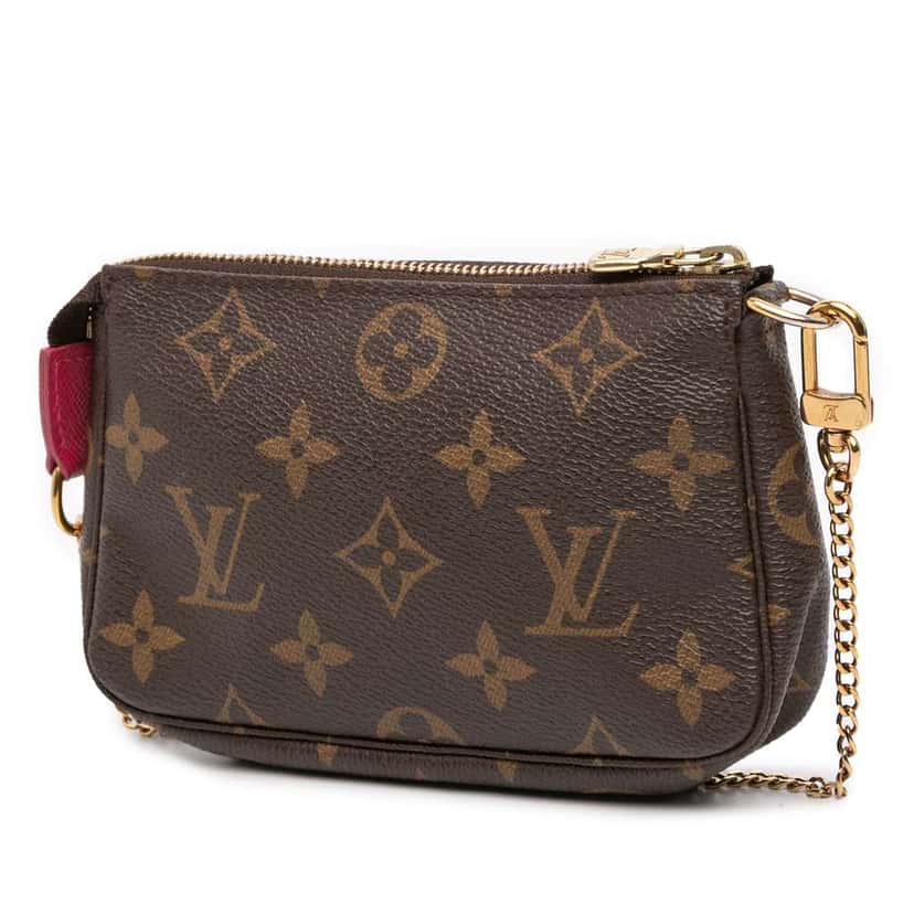 Louis Vuitton Monogram Giraffe Christmas Mini Pochette Accessoires Brown Good condition - Back View
