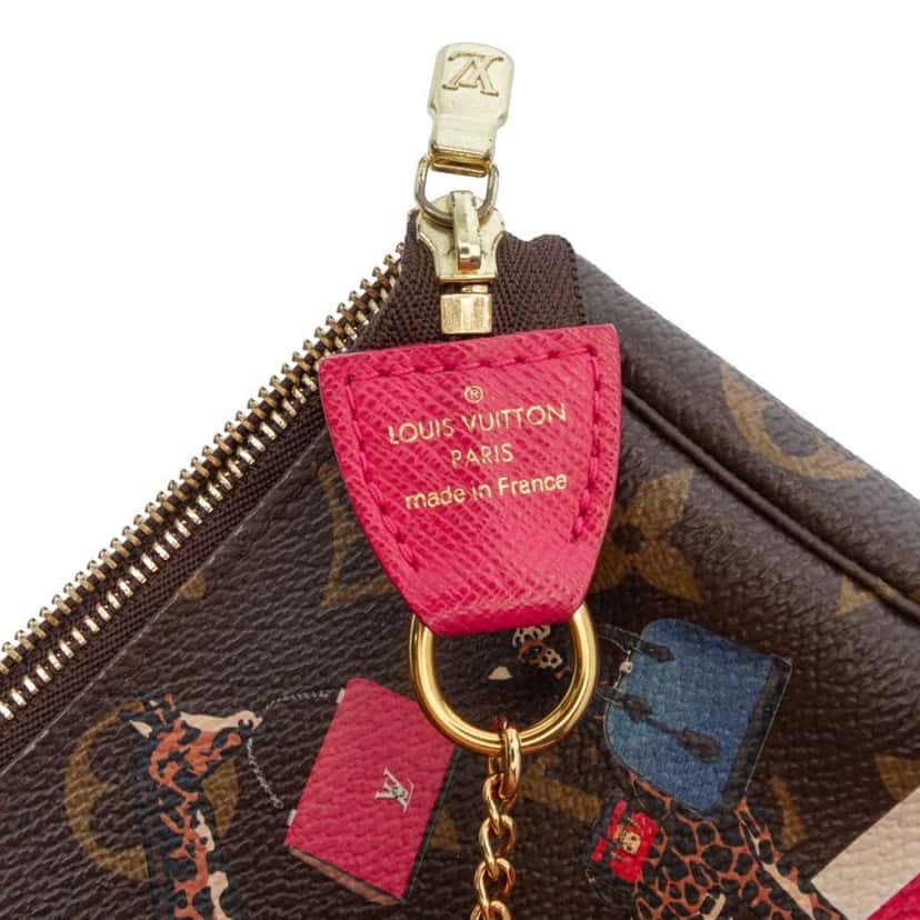 Louis Vuitton Monogram Giraffe Christmas Mini Pochette Accessoires Brown Good condition - Box View