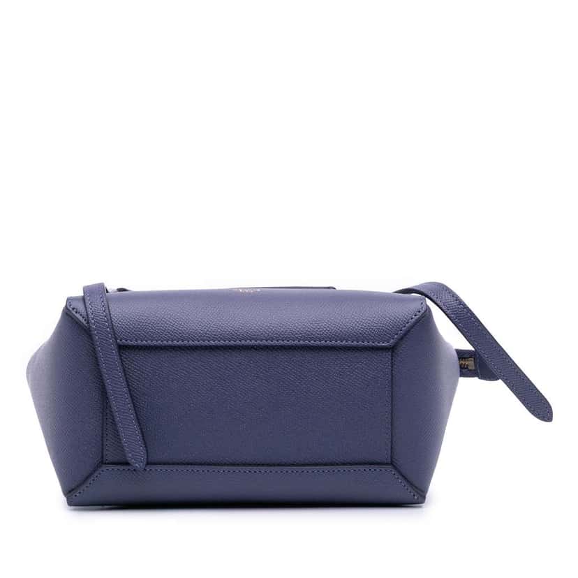 Celine Nano Grained Calfskin Belt Bag Purple Leather Good condition - Inside View