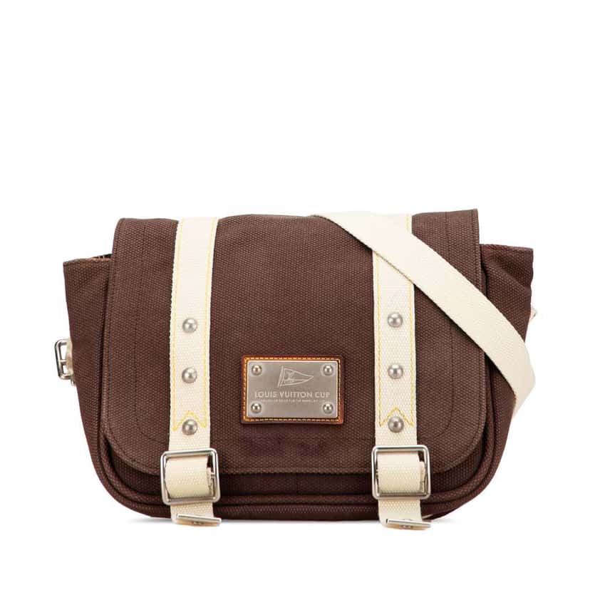 Louis Vuitton Toile Antigua Besace LV Cup Messenger PM Brown Canvas Good condition - Front View