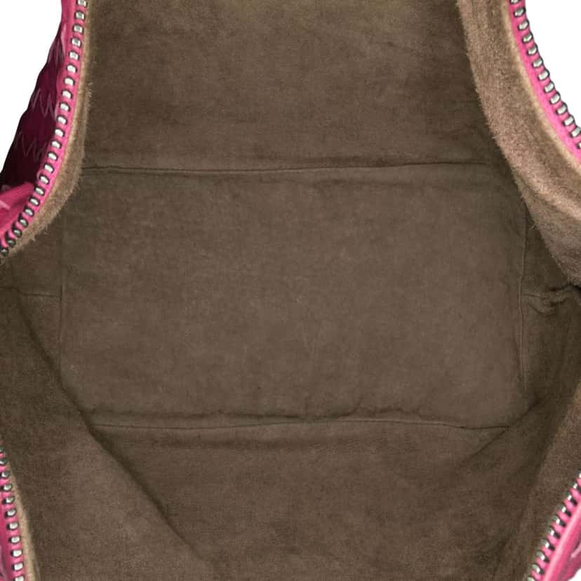 Bottega Veneta Intrecciato Shoulder Bag Pink Leather Good condition - Box View