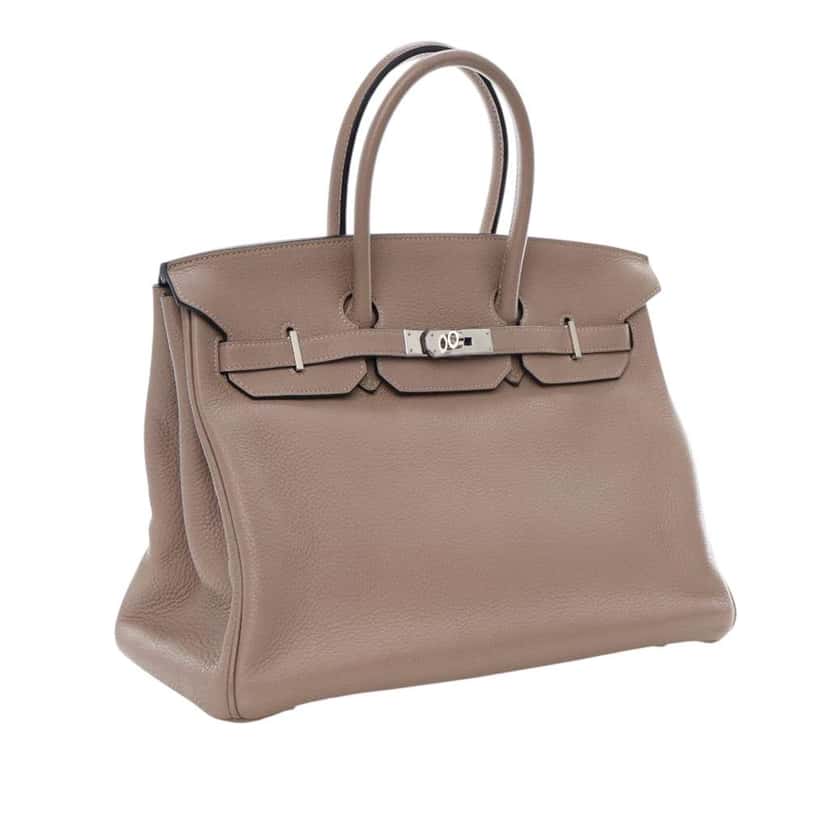 Hermès Togo Birkin Retourne 35 Brown Leather Good condition - Back View