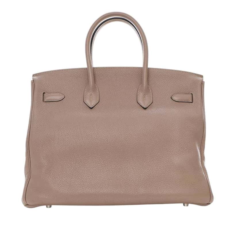 Hermès Togo Birkin Retourne 35 Brown Leather Good condition - Inside View