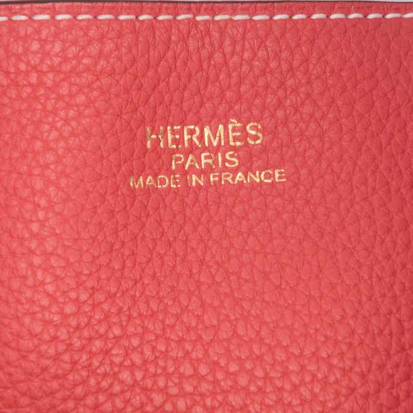 Hermès Clemence Double Sens 36 Red Leather Good condition - Box View