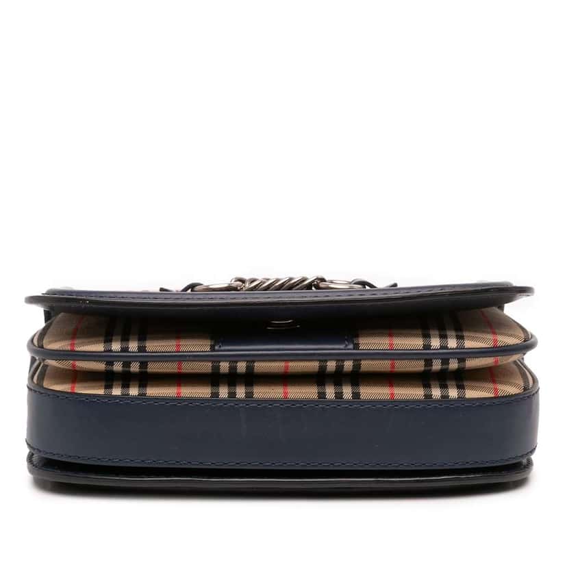 Burberry Haymarket Check Canvas 1983 Link Flap Brown Canvas Good condition - Inside View