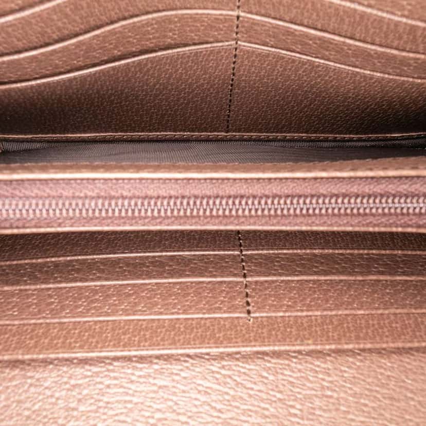 Gucci GG Supreme Web Ophidia Continental Wallet Brown Canvas Good condition - Model View