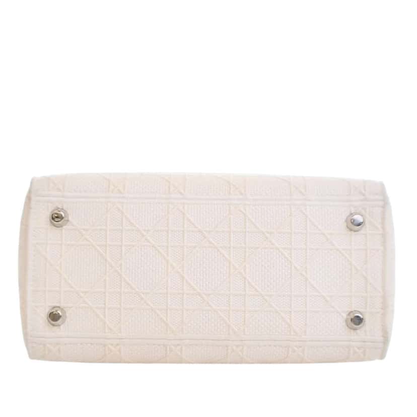 Dior Medium Canvas Cannage Lady D Lite White Canvas Good condition - Inside View