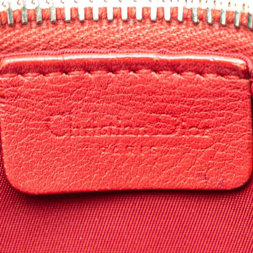 Dior Diorissimo Trotter Canvas Pochette Red Canvas Good condition - Box View