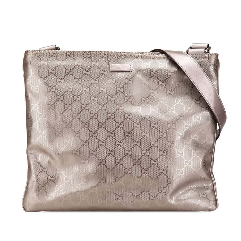 Gucci GG Imprime Crossbody Gold Canvas Good condition - Front View