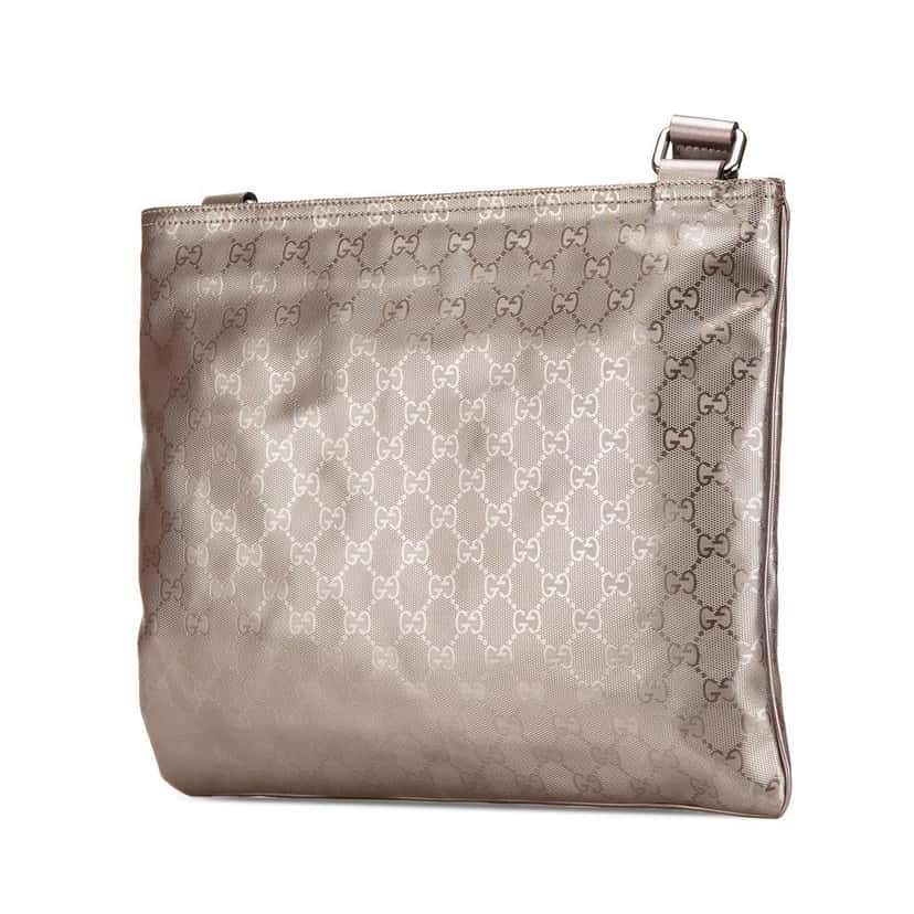 Gucci GG Imprime Crossbody Gold Canvas Good condition - Back View