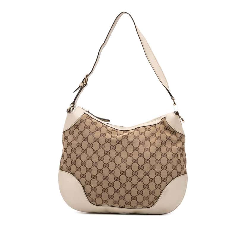 Gucci GG Canvas Charlotte Hobo Brown Canvas Good condition - Front View