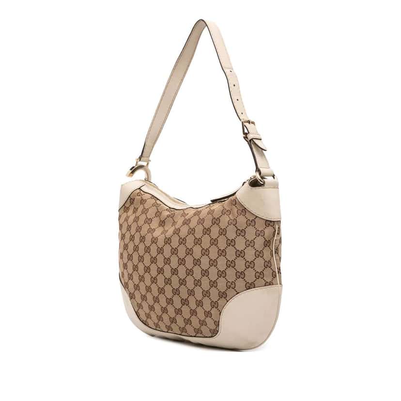 Gucci GG Canvas Charlotte Hobo Brown Canvas Good condition - Back View
