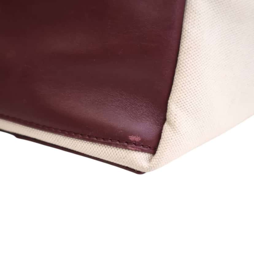 Balenciaga Canvas Navy Cabas Tote M White Canvas Good condition - Model View