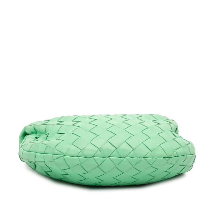 Bottega Veneta Mini Nappa Intrecciato Jodie Green Leather Good condition - Inside View