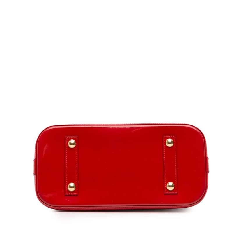 Louis Vuitton Monogram Vernis Alma PM Red Leather Good condition - Inside View
