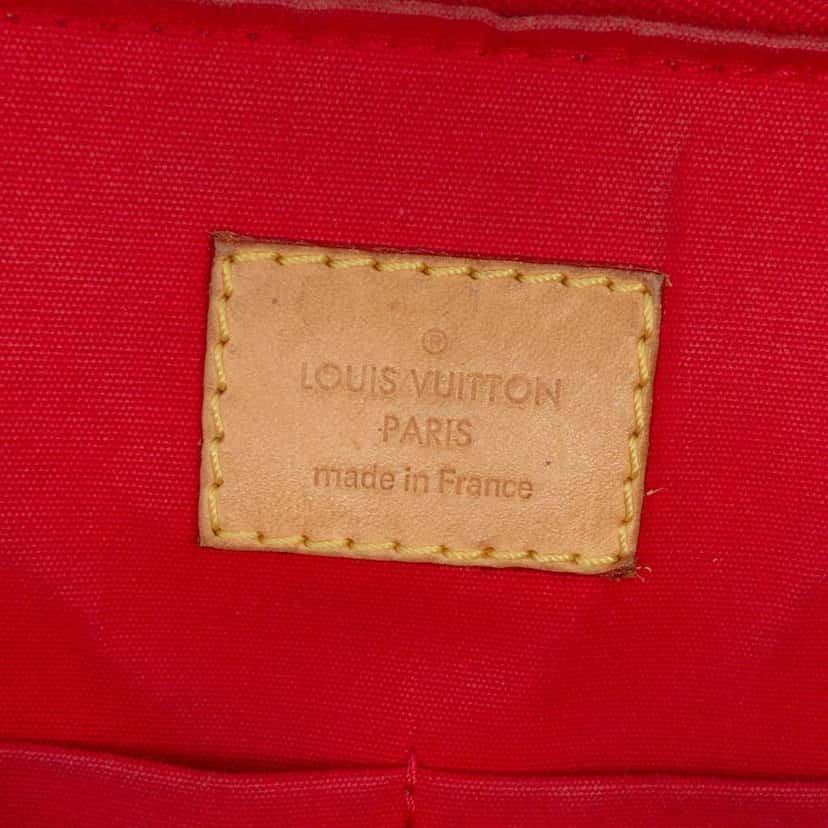 Louis Vuitton Monogram Vernis Alma PM Red Leather Good condition - Box View
