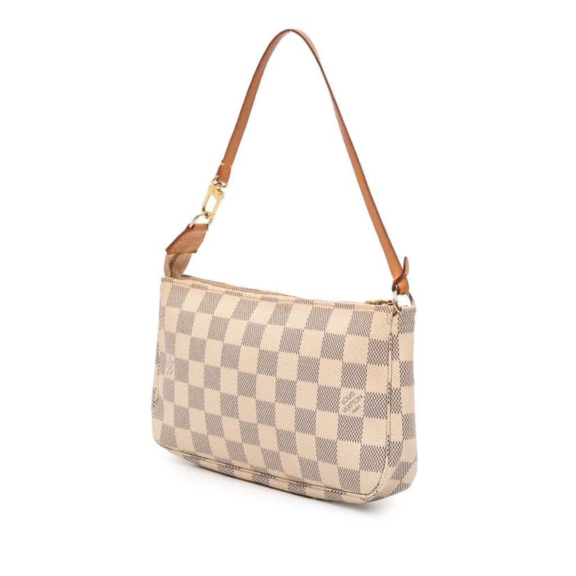 Louis Vuitton Damier Azur Pochette Accessoires White Good condition - Back View