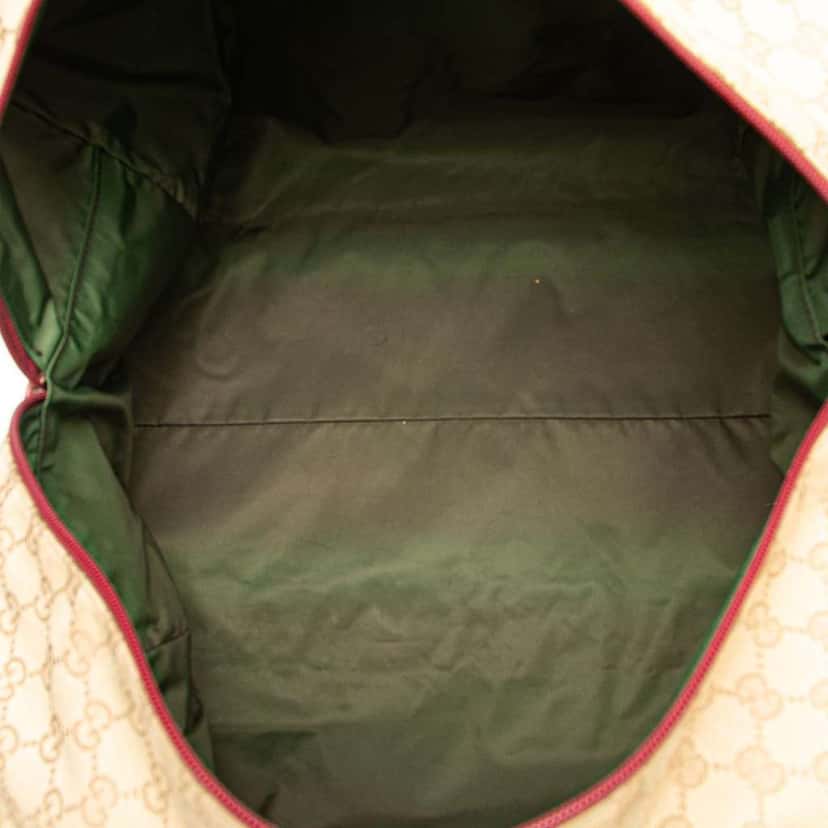 Gucci GG Canvas Web Travel Bag Brown Canvas Good condition - Model View